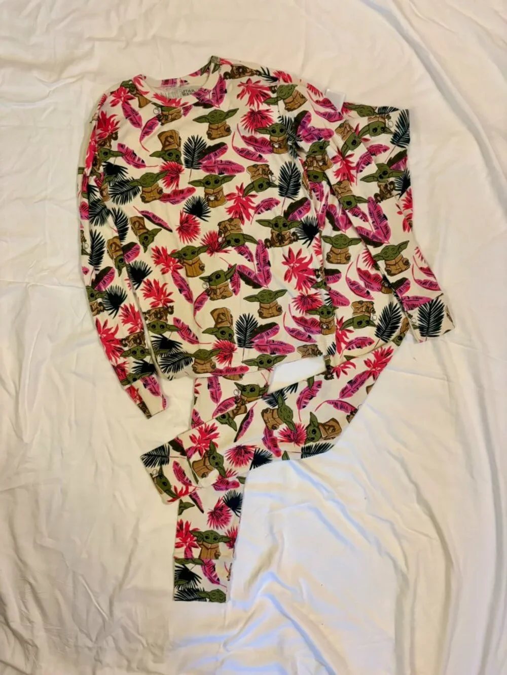 Gap kids Star Wars girl pajamas baby Yoda grogu size 12